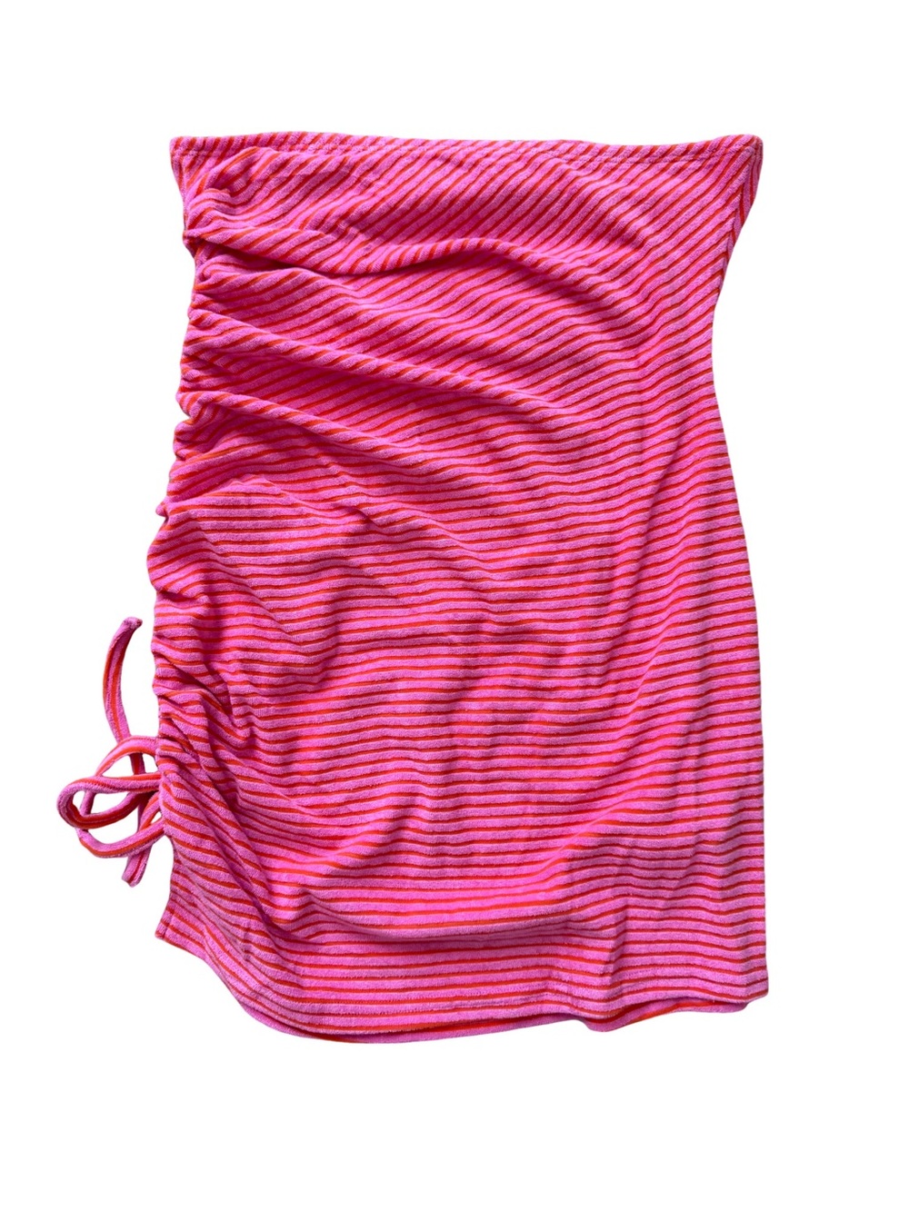 Cider Brand Women’s Striped Terry Cloth Strapless Cover Up